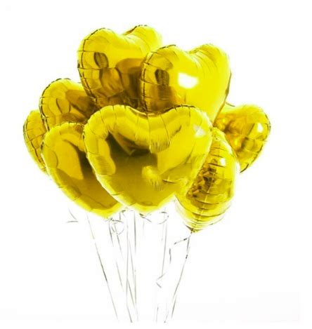 18 Zoll Ca 45cm HERZ LOVE Folien Ballon Gold Liebe Folie Herz