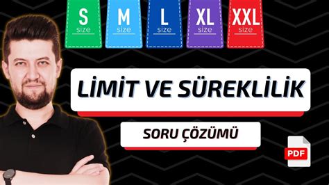 SML XL XXL Limit ve Süreklilik Soru Çözümü Kolaydan ZORA YouTube