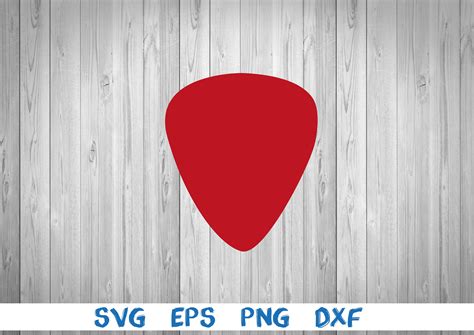 Guitar Pick Silhouette Picture Svg Png Eps Dxf Digital Etsy