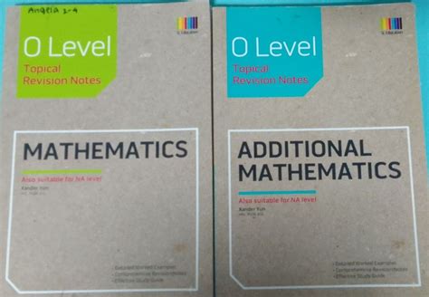 O Level Topical Revision Notes Amath Math Hobbies Toys Books