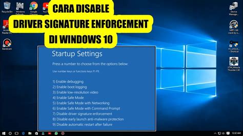 Tutorial Cara Disable Driver Signature Enforcement Windows Bit