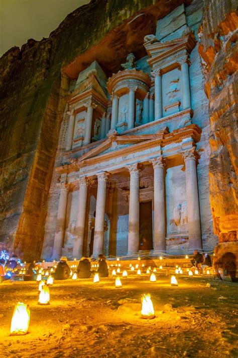 Petra By Night Tour Featuring Illuminated Al Khazneh Tomb Also Called