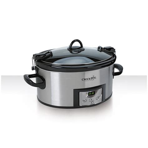 Crock Pot Programmable Cook And Carry 7 Quart Slow Cooker