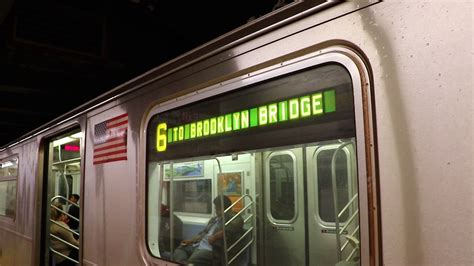 MTA New York City Subway : Brooklyn Bridge-City Hall Bound R142A 6 ...