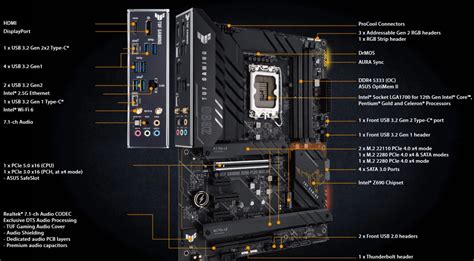 Asus Tuf Gaming Z690 Plus Wifi D4 Motherboard Review Eteknix