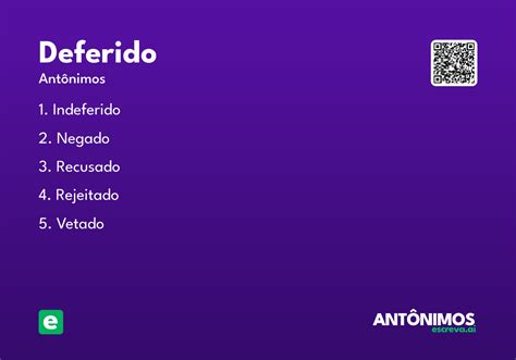 Deferido O Que Quer Dizer - Deferido - Significado e Sinônimo - escreva.ai