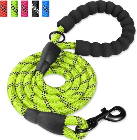 Tagme 5 Ft Strong Rope Dog Lead With Padded Handlethick Reflective