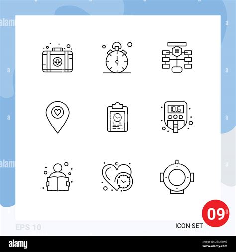 Thematic Vector Outlines And Editable Symbols Of Clipboard Map