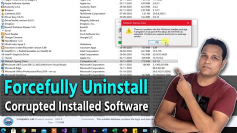 Solved There Is A Problem With This Windows Installer Package Forcefully Uninstall Software