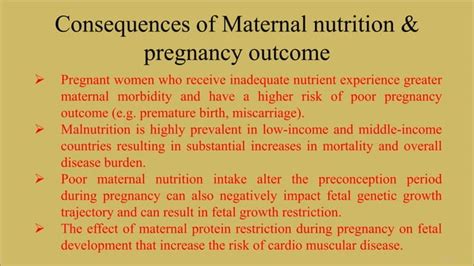 Maternal Nutrition PPT