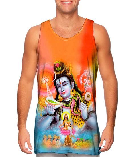 Hindu God Lord Shiva Shankar Mens Tank Top Yizzam