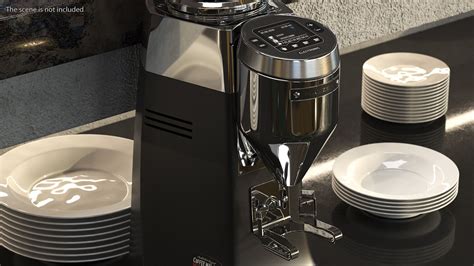 Mazzer Robur S Electronic Grinder With Coffee Beans 3D Model 59 3ds