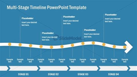 Powerpoint Arrow Timeline Template Slidemodel