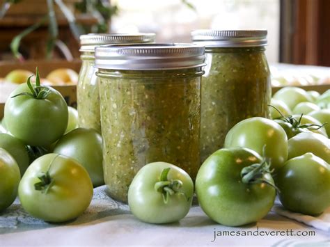 Green Tomato Salsa James And Everett