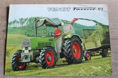 ORIGINAL FENDT FAVORIT 11S Schlepper Traktor Tracteur Prospekt Brochure