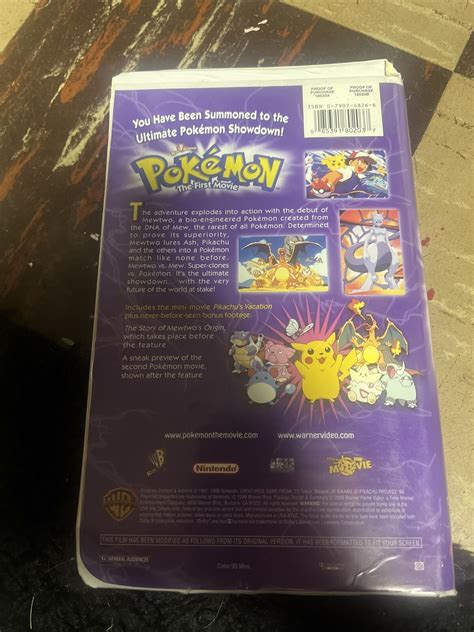 Mavin Pokémon The First Movie on VHS MEWTWO Vs MEW