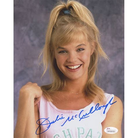 Julie Mccullough Signed Growing Pains 8x10 Photo Jsa Coa Pristine