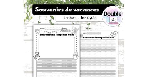 Écriture Souvenirs du temps des Fêtes