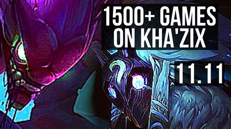 KHA ZIX Vs KINDRED JUNGLE 11 1 5 2 6M Mastery 1500 Games