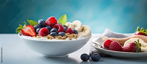 In the morning, Sarah prepared a healthy breakfast consisting of a bowl ...