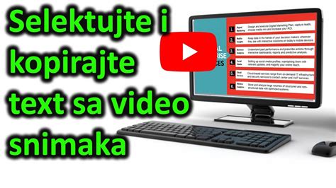 Selektujte Tekst Sa Video Snimaka Za Studente Kopirajte Text Sa