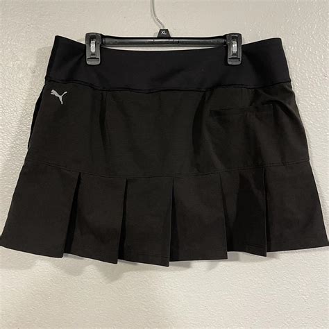 Puma Womens Black Skirt Depop