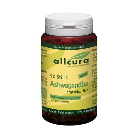 Ashwagandha Bio Kapseln St Ck Alle Produkte Produkte Allcura