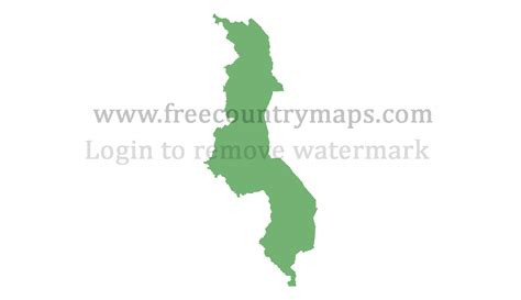 Blank Map Of Malawi Free  Png And Vector Blank Maps