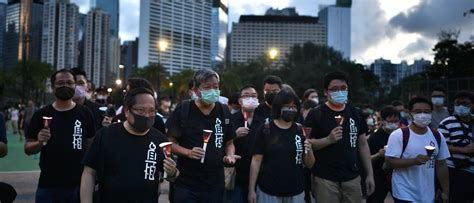 ‘never Forget June 4 Tens Of Thousands Defy Hong Kong Police To