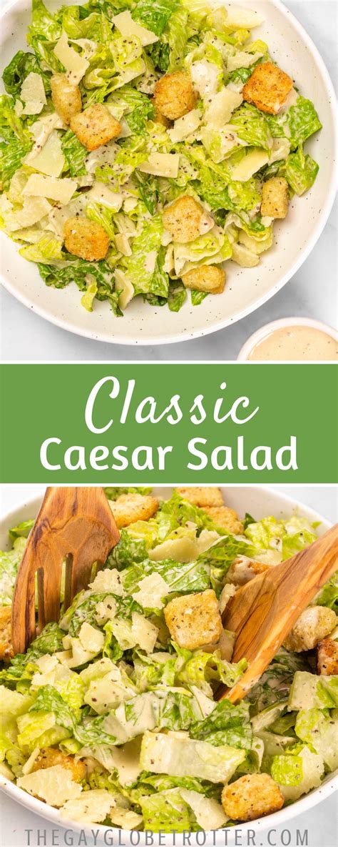 This Classic Homemade Caesar Salad Recipe Is Made With The Best Ingredients Like Romaine Lettuce