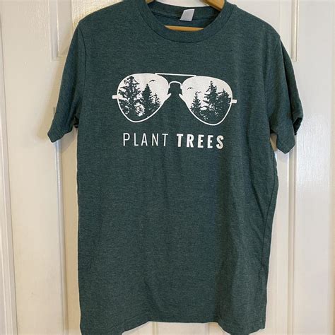 Plant Trees Tshirt The Softest Forest Green Arbor Depop