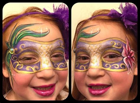 Face Painting Designs Mardi Gras Mask Face Painting