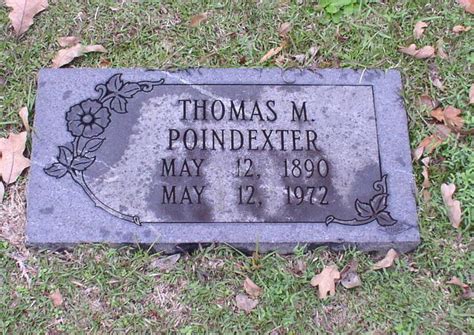 Thomas M Poindexter M Morial Find A Grave