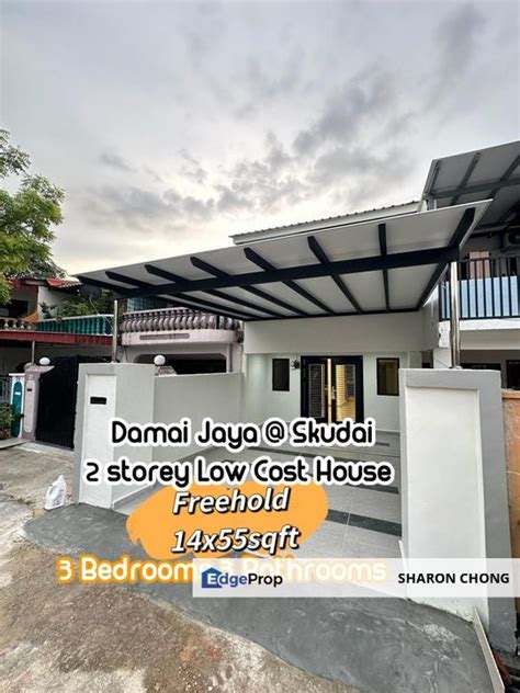 2 Storey Low Cost House For Sale Damai Jaya Skudai For Sale RM378 000