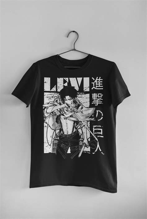 Levi Ackerman Shirt Anime Shirt Levi Tee Attack On Titan Etsy