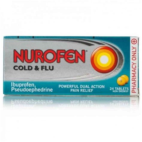 Buy Nurofen Cold And Flu Relief Tablets 24 Tablets Dock Pharmacy