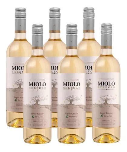 Kit Un Vinho Miolo Sele O Pinot Grigio E Riesling Ml Frete Gr Tis