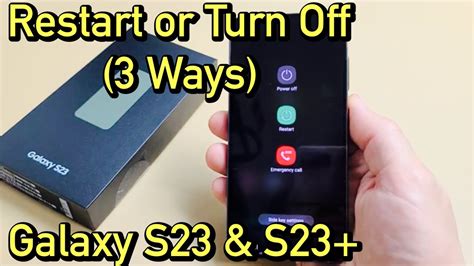 Galaxy S S How To Restart Or Turn Off Ways Youtube