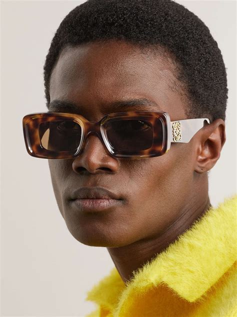 Loewe Rectangular Acetate Sunglasses Atelier Yuwaciaojp