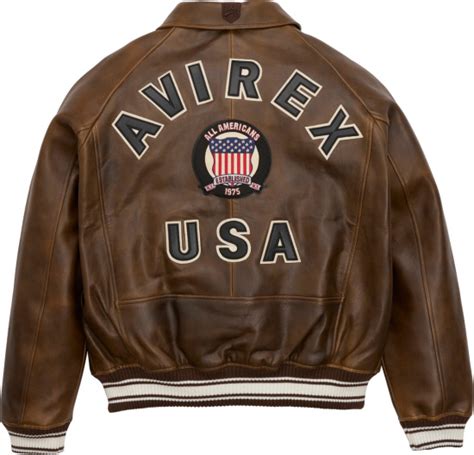 AVIREX Brown Leather Icon Jacket INC STYLE