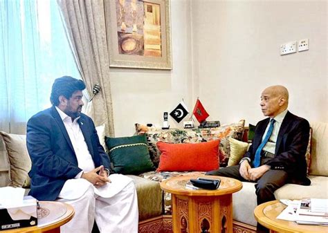 Ambassador Of Morocco Muhammad Karmon Calls On Sindh Governor Kamran