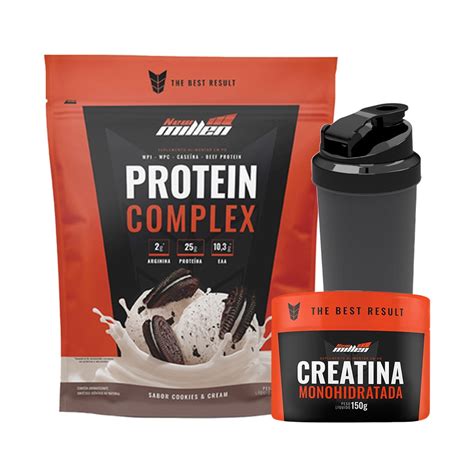 Whey Protein Complex 900g Creatina Monohidratada 150g Coqueteleira