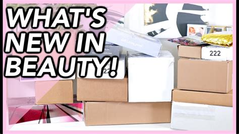 New Beauty Launches Huge Pr Unboxing Haul Youtube