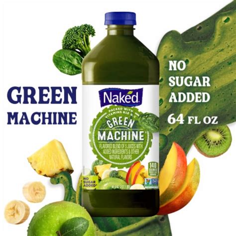 Naked Juice Green Machine Flavored 100 Juice Smoothie Blend 64 Fl Oz