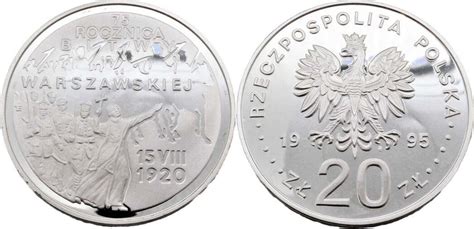 Polen 20 Zloty 1995 75 Jahre Der Warschauer Schlacht 75 Rocznica Bitwy