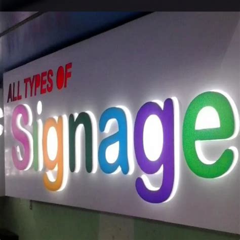 Alphabet Acrylic Backlit Sign Board At Best Price In Indore Digital