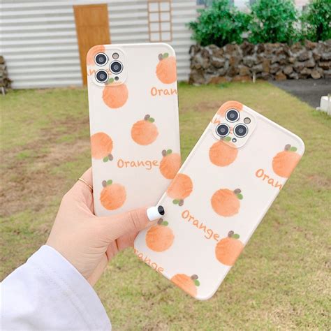 Cute Orange Phone Case For Iphone78plus Iphone Xxrxsmax Etsy