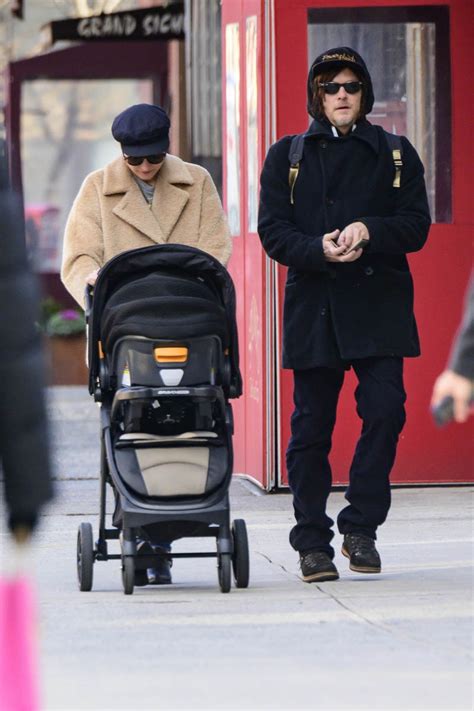 Diane Kruger and Norman Reedus photographed while out with their new baby