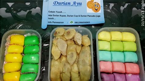 Daftar Harga Menu Delivery Durian Ayu Kemuning 6 Jakarta Terbaru 2024