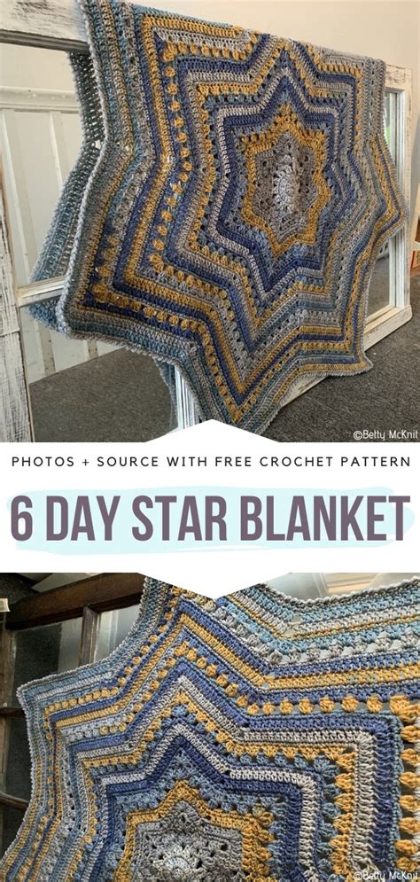 Star Shaped Blankets Free Crochet Patterns